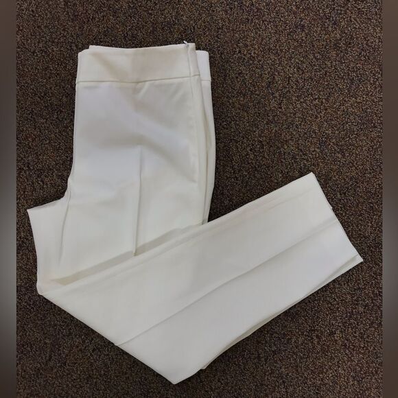 Talbots Pants - Talbots Classic Cream Ankle Pants